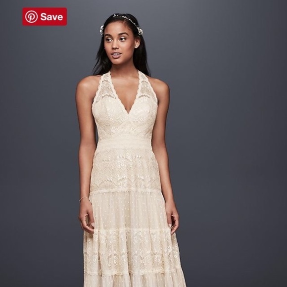 david's bridal boho dress